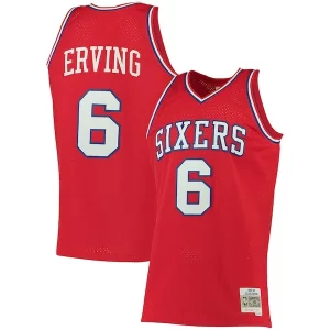 Attraente Robusto Julius Erving Philadelphia 76ers 1982/83 Big & Tall Hardwood Classics Swingman Jersey Red