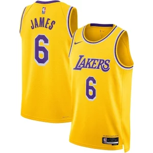 Stupendo Splendido Attraente LeBron James Los Angeles Lakers Nike Unisex Swingman Jersey Icon Edition Gold
