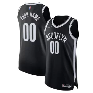 Raffinato Stupendo Magnifico Brooklyn Nets Nike 2021/22 Diamond Authentic Custom Jersey Icon Edition Black