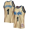 Lussuoso Classico Penny Hardaway Orlando Magic 75th Anniversary 1993/94 Hardwood Classics Swingman Jersey Gold