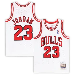 Magnifico Ottimo Michael Jordan Chicago Bulls Preschool 1997/98 Hardwood Classics Authentic Jersey White/Black/Red