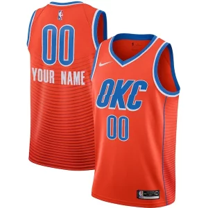 Prestigioso Oklahoma City Thunder Jordan Brand Swingman Custom Jersey Statement Edition Orange