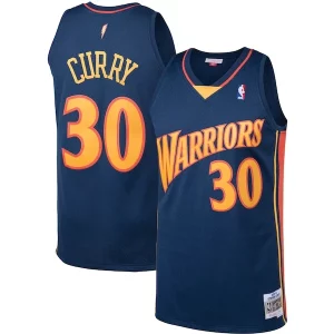 Cool Stephen Curry Golden State Warriors 2009/10 Big & Tall Hardwood Classics Swingman Jersey Navy