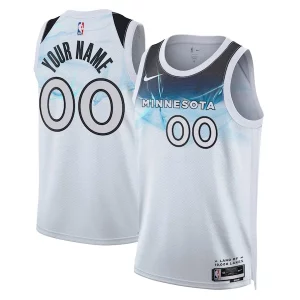 Attraente Gorgeous Duraturo Minnesota Timberwolves Nike Unisex 2024/25 Custom Swingman Jersey City Edition White