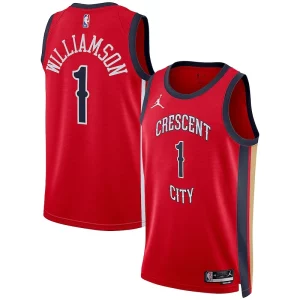 Duraturo Zion Williamson New Orleans Pelicans Jordan Brand Unisex Swingman Jersey Statement Edition Red