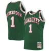 Robusto Raffinato Pratico Oscar Robertson Milwaukee Bucks 1971/72 Hardwood Classics Swingman Jersey Green
