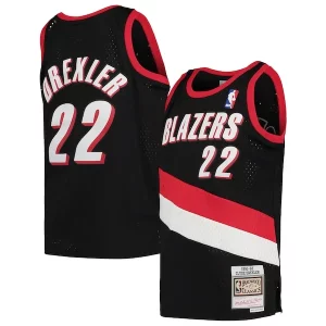 Stupendo Incantevole Versatile Clyde Drexler Portland Trail Blazers Youth 1991/92 Hardwood Classics Swingman Jersey Black