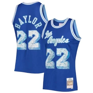 Eccezionale Delizioso Incantevole Elgin Baylor Los Angeles Lakers 1996/97 Hardwood Classics NBA 75th Anniversary Diamond Swingman Jersey Royal