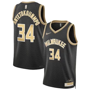 Fantastico Attraente Trendy Giannis Antetokounmpo Milwaukee Bucks Nike Unisex Select Series Swingman Jersey聽鈥?Black