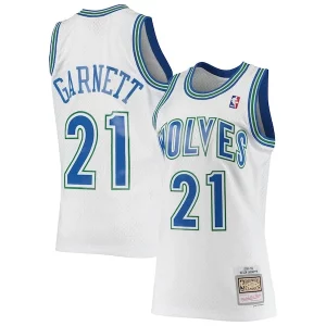 Fantastico Versatile Kevin Garnett Minnesota Timberwolves 1995/96 Hardwood Classics Swingman Jersey White