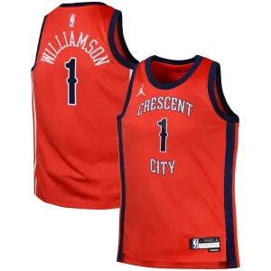 Bellissimo Zion Williamson New Orleans Pelicans Jordan Brand Swingman Jersey Statement Red