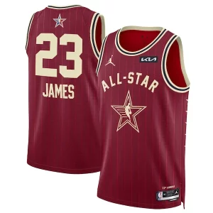 Stupendo Delizioso Attraente LeBron James Jordan Brand Unisex 2024 NBA All Star Game Swingman Jersey Crimson