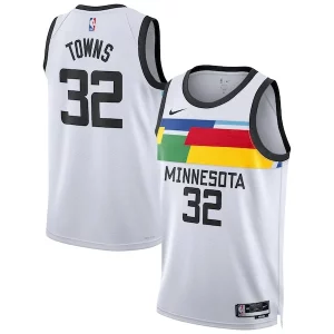 Magnifico Robusto Bellissimo Karl Anthony Towns Minnesota Timberwolves Nike Unisex 2022/23 Swingman Jersey City Edition White
