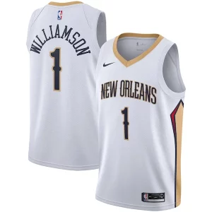 Prestigioso Raffinato Moderno Zion Williamson New Orleans Pelicans Nike 2019/2020 Swingman Jersey Association Edition White/Navy