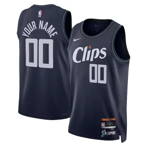 Accattivante Delizioso Raffinato LA Clippers Nike Unisex 2023/24 Custom Swingman Jersey Navy City Edition