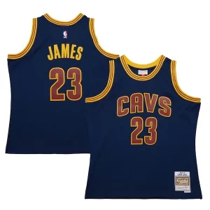 Prestigioso Raffinato Classico LeBron James Cleveland Cavaliers 2015/16 Hardwood Classics Swingman Jersey Navy