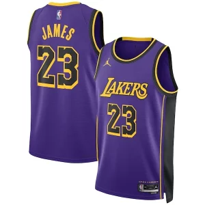 Resistente Robusto LeBron James Los Angeles Lakers Jordan Brand Unisex Swingman Jersey Statement Edition Purple