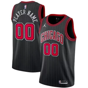 Versatile Comodo Resistente Chicago Bulls Jordan Brand Swingman Custom Jersey Statement Edition Black
