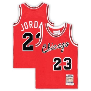 Fascinante Michael Jordan Chicago Bulls Preschool Hardwood Classics 1984/85 Authentic Swingman Jersey Red