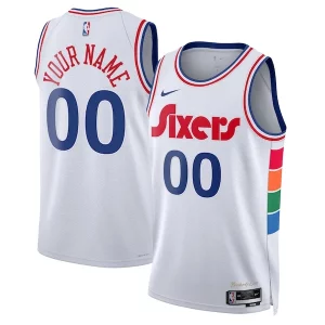 Duraturo Stupendo Philadelphia 76ers Nike Unisex 2024/25 Custom Swingman Jersey City Edition White