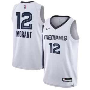 Accattivante Carino Ja Morant Memphis Grizzlies Nike Youth Swingman Jersey Association Edition White