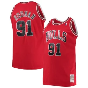 Accattivante Fantastico Eccezionale Dennis Rodman Chicago Bulls 1997/98 Big & Tall Hardwood Classics Swingman Jersey Red