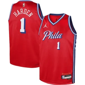 Fascinante Raffinato Splendido James Harden Philadelphia 76ers Jordan Brand Youth Swingman Jersey Statement Edition Red
