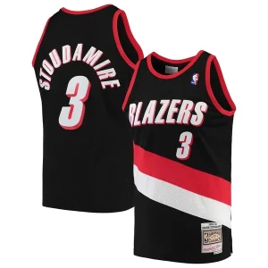 Meraviglioso Prestigioso Damon Stoudamire Portland Trail Blazers 1999/00 Hardwood Classics Swingman Jersey Black