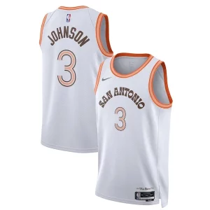 Comodo Keldon Johnson San Antonio Spurs Nike Unisex 2023/24 Swingman Jersey White City Edition