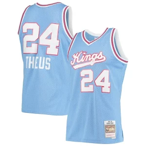 Resistente Elegante Reggie Theus Sacramento Kings 1985/86 Hardwood Classics Swingman Jersey Light Blue