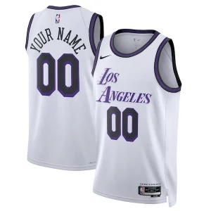 Cool Sofisticato Gorgeous Los Angeles Lakers Nike Unisex 2022/23 Swingman Custom Jersey City Edition White