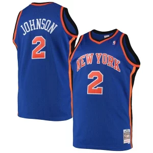 Eccezionale Splendido Fascinante Larry Johnson New York Knicks 1998/99 Big & Tall Hardwood Classics Swingman Jersey Blue