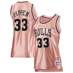 Duraturo Classico Cool Scottie Pippen Chicago Bulls Women's 75th Anniversary Rose Gold 1997 Swingman Jersey Pink