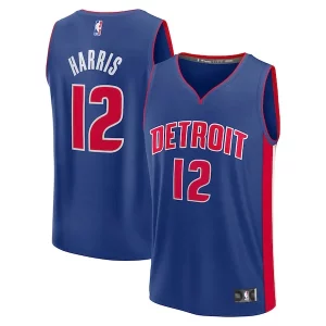 Raffinato Lussuoso Tobias Harris Detroit Pistons Fast Break Replica Player Jersey Icon Edition Blue