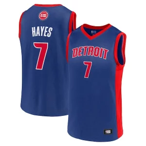 Attraente Delizioso Men's Killian Hayes Blue Detroit Pistons Team Player Jersey
