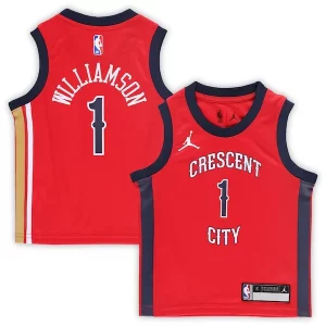 Bellissimo Meraviglioso Splendido Zion Williamson New Orleans Pelicans Jordan Brand Preschool 2022/23 Replica Jersey Statement Edition Red