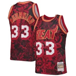 Magnifico Ottimo Alonzo Mourning Miami Heat Hardwood Classics 1996/97 Lunar New Year Swingman Jersey Red