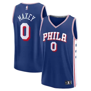 Duraturo Tyrese Maxey Philadelphia 76ers Fast Break Replica Player Jersey Icon Edition Royal