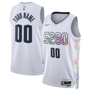 Stupendo Accattivante Denver Nuggets Nike Unisex 2024/25 Custom Swingman Jersey City Edition White
