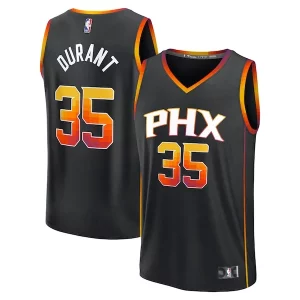 Elegante Fascinante Kevin Durant Phoenix Suns Fast Break Replica Player Jersey Statement Edition Black