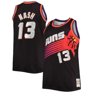 Cool Classico Sofisticato Steve Nash Phoenix Suns Big & Tall 1996/97 NBA 75th Anniversary Diamond Swingman Jersey Black