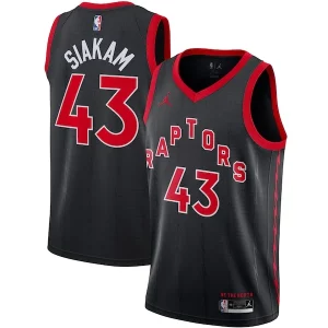 Carino Eccezionale Pascal Siakam Toronto Raptors Jordan Brand 2020/21 Swingman Jersey Statement Edition Black