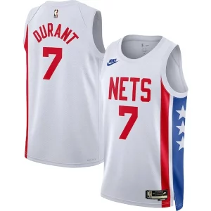 Carino Robusto Fantastico Kevin Durant Brooklyn Nets Nike Swingman Jersey Classic Edition White