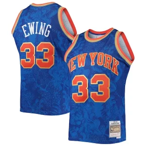 Duraturo Stupendo Patrick Ewing New York Knicks Hardwood Classics 1991/92 Lunar New Year Swingman Jersey Blue