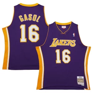 Splendido Prestigioso Delizioso Pau Gasol Los Angeles Lakers 2009/10 Hardwood Classics Swingman Jersey Purple