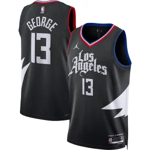 Eccezionale Prestigioso Paul George LA Clippers Jordan Brand Unisex Swingman Jersey Statement Edition Black