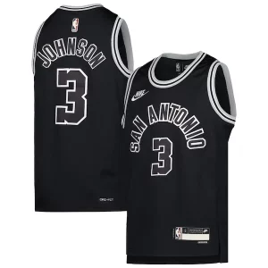 Fascinante Gorgeous Eccezionale Keldon Johnson San Antonio Spurs Nike Youth 2022/23 Swingman Jersey Classic Edition Black
