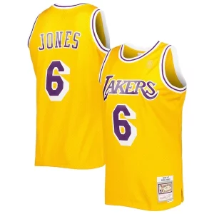 Attraente Incantevole Eddie Jones Los Angeles Lakers 1996/97 Hardwood Classics Swingman Jersey Gold