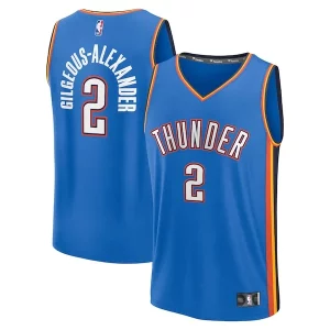 Sofisticato Shai Gilgeous Alexander Oklahoma City Thunder Fast Break Replica Player Jersey Icon Edition Blue