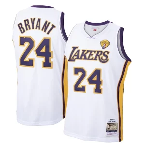 Accattivante Raffinato Versatile Men's Los Angeles Lakers Kobe Bryant White 2009 10 Hardwood Classics Authentic Jersey